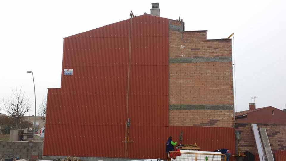 Tabique pluvial en Guissona, Lleida.